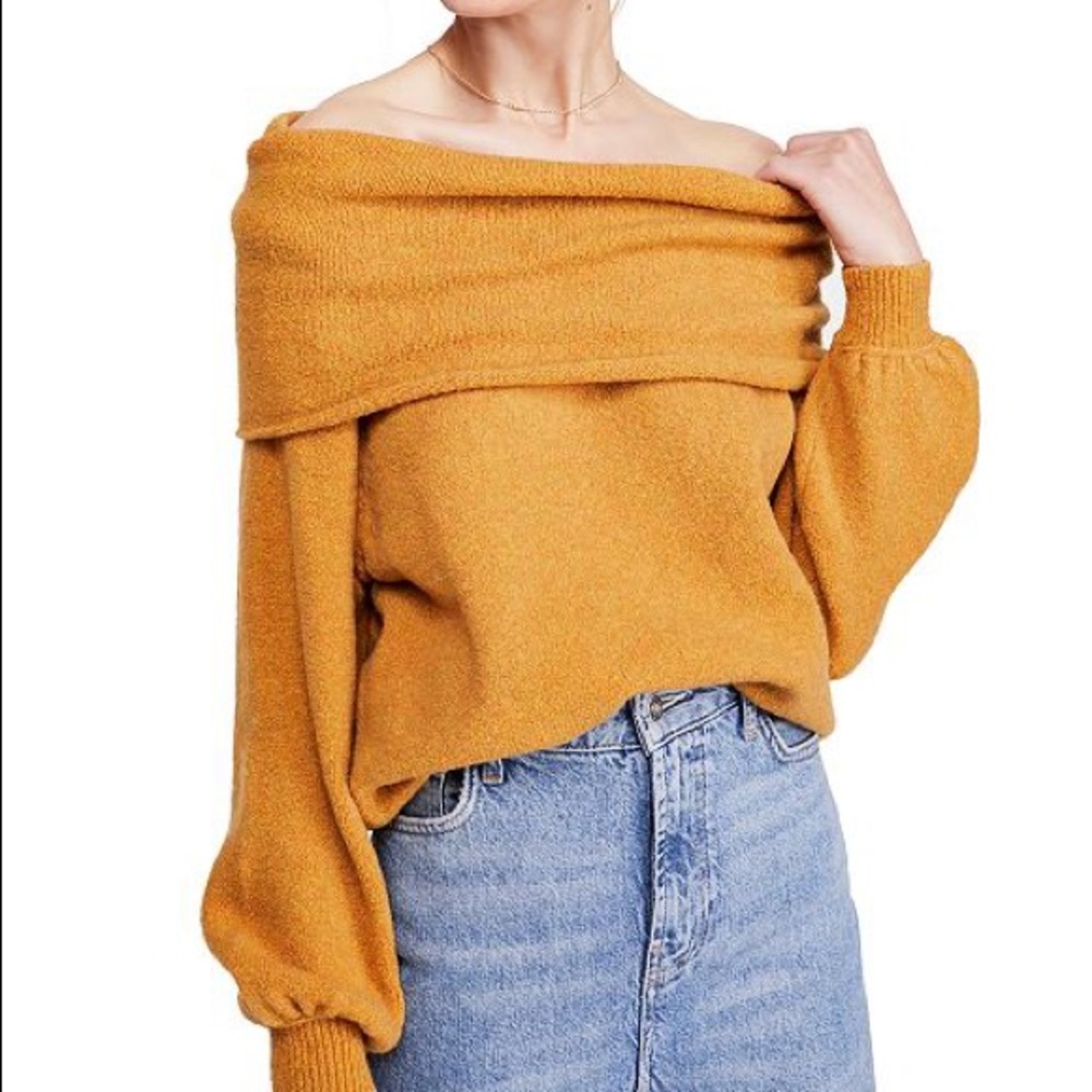 SOLD! NWT Free People Echo Beach Sweater - Picture 4 of 8